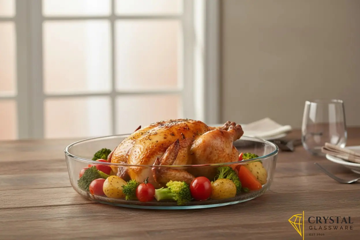 Delisoga glass roaster dish — Crystal Glassware Pakistan